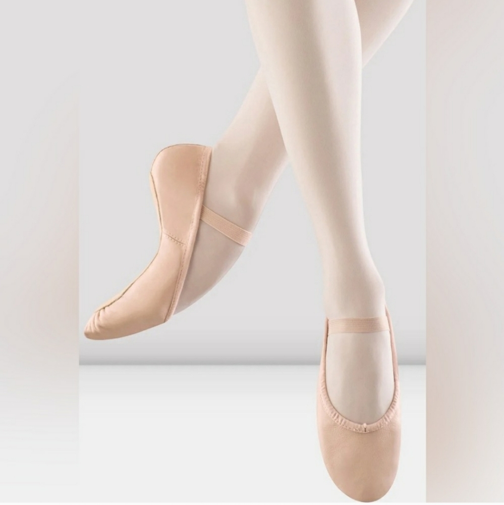 Pink Dansoft BLOCH Girls Size 1 ballet Slippers